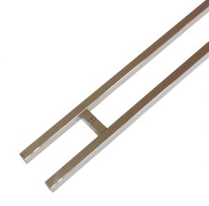 25mm x 25mm Square 1500mm Pair Stainless Steel Door Handles