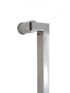 Offset Rectangular (round Base) 1200mm Stainless Steel Door Handles