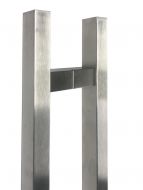 38mm(Wide) x 25mm- 1200mm Rectangular Pair Stainless Steel  Door Handles