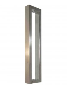 600mm- 38mm(Wide)x25mm Waterfall Ends Rectangular Stainless Steel Pair Entry Door Handles 