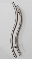 25mm Round 600mm S  Shaped Stainless Steel Door Handles