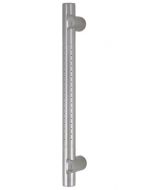 25mm Round Dimpled SINGLE 350mm Stainless Steel Door Handles