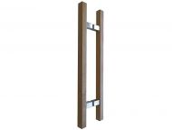 Unfinished/ Finished Tas Oak - 31mm - Square Single/ Pair Door Handles -600-900-1200-1500-1800mm 